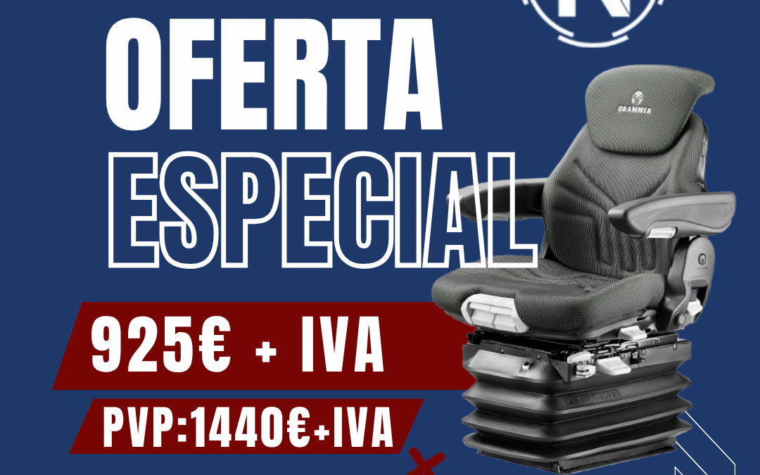 Asiento Grammer Maximo TG con suspensión neumática en oferta | Nutriset